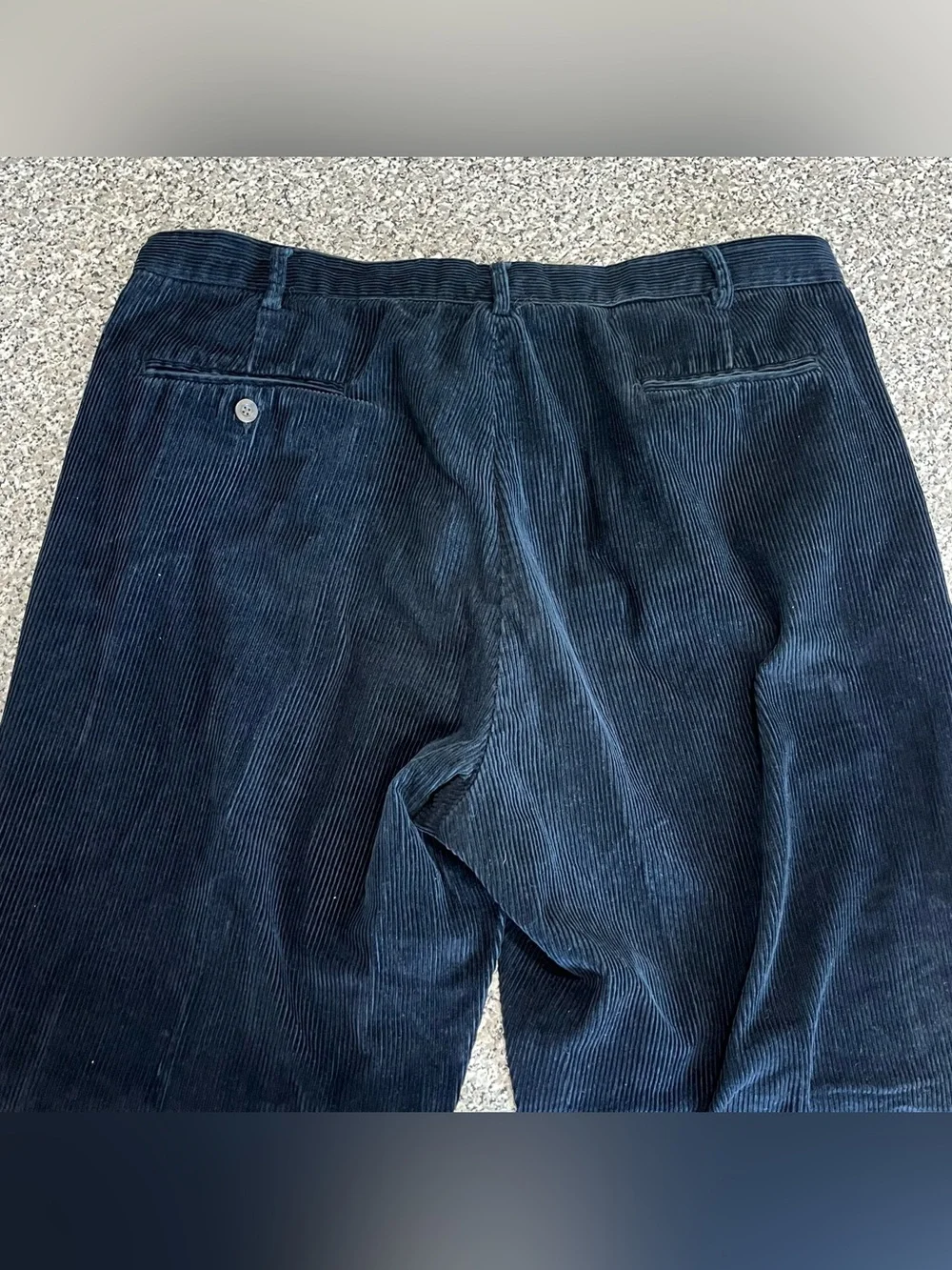 Vintage Geoffrey Beene Corduroy Navy Blue Relaxed Fit Y2K 90’s Cotton Mens 40x32